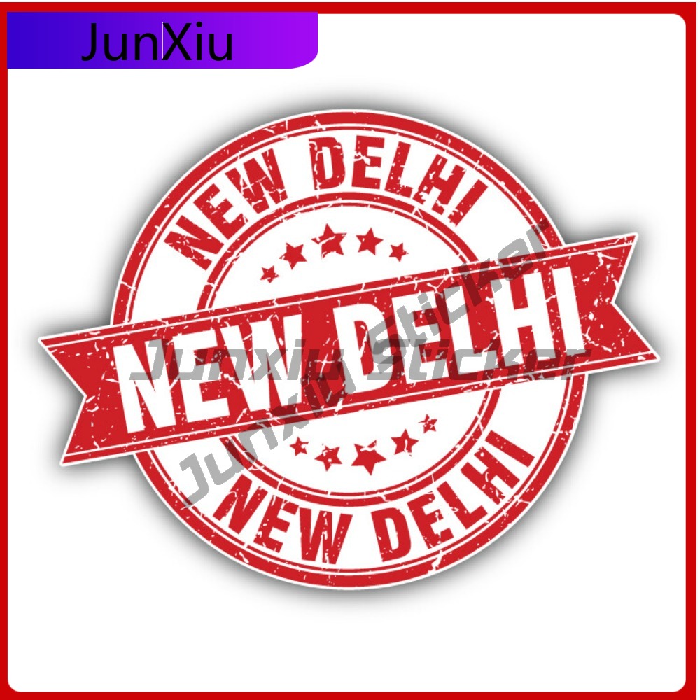 Car Accessories In Delhi - New Delhi Creative Sticker Travel Stamp