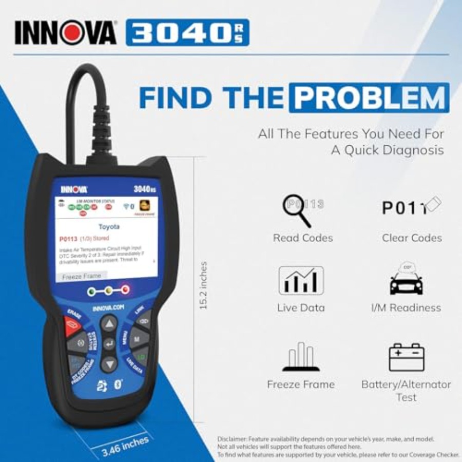 3040RS, OBD2 Scanner, Live Dat - Obd2 Scanner 评论和价格