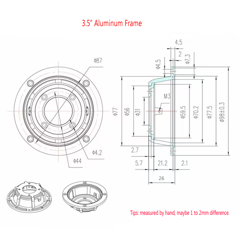 2pcs/Lot  3.5 Inch HiFi Alumin - Car Accessories To Buy 评论和价格