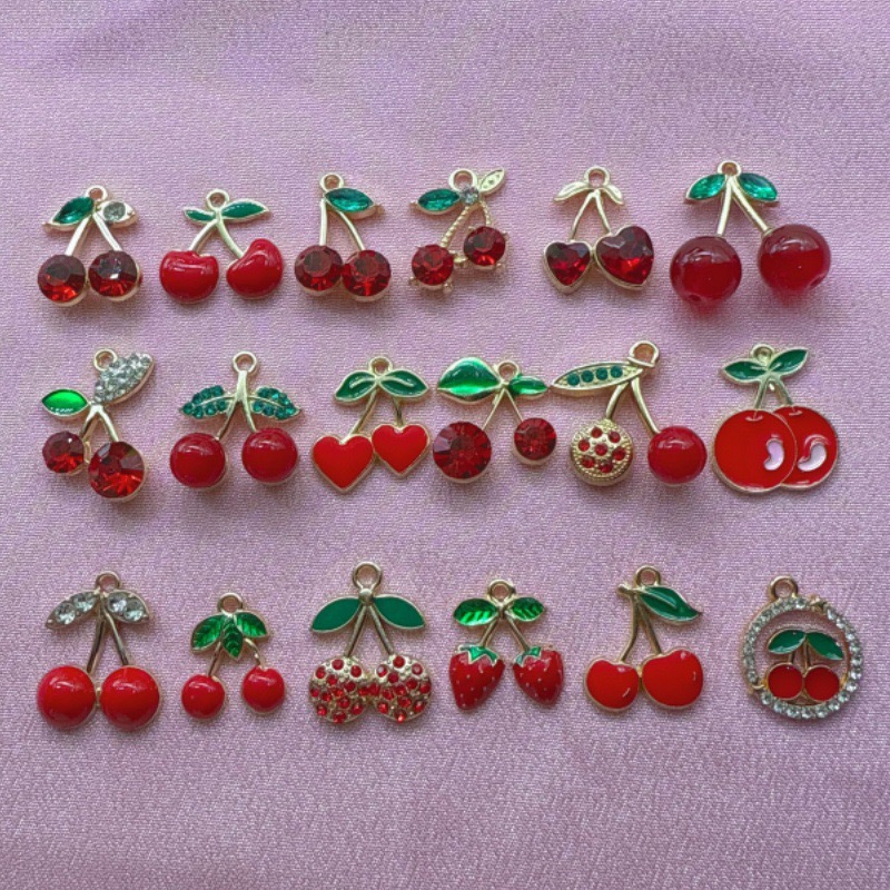 12pcs Amazon Red Cherry Keycha - Car Accessories Amazon 评论和价格