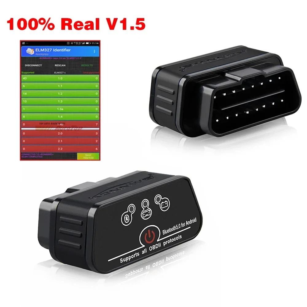 KW903 ELM327 V1 5 Bluetooth 5. - Obd2 Scanner 评论和价格