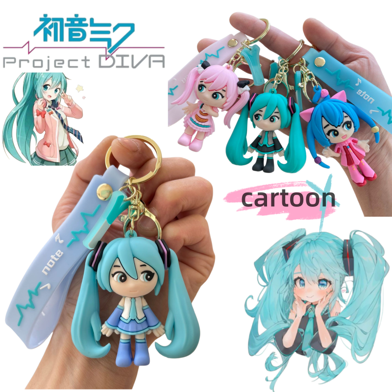 Hatsune Miku Keychain New Crea - Car Accessories Japanese 评论和价格
