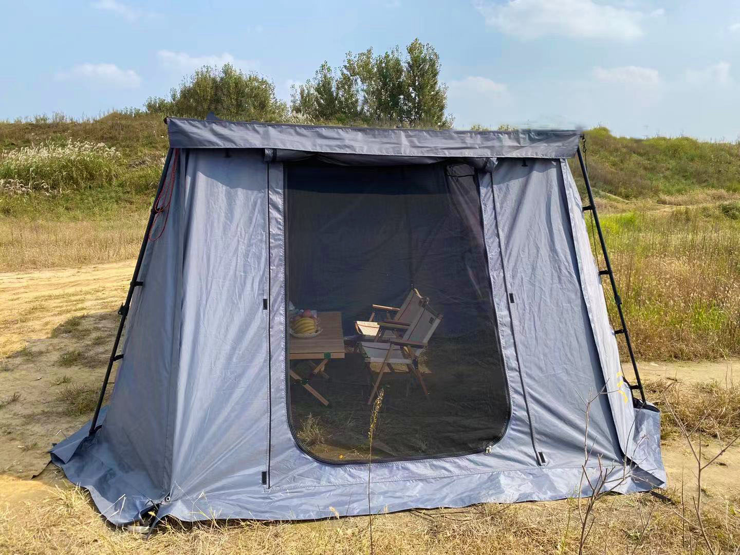 Pop-Up Car Rooftop Tent Oxford - Car Accessories For Camping 评论和价格